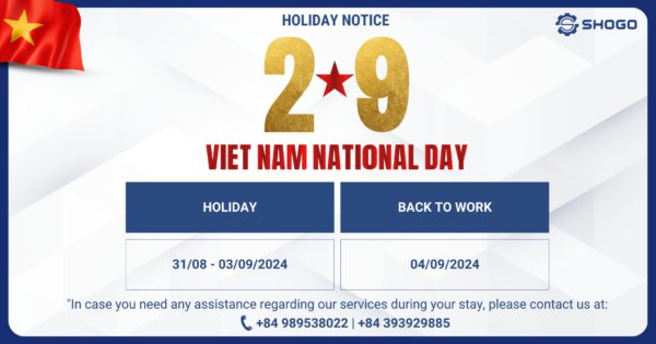 Notice of Viet Nam National Day holiday 2/9