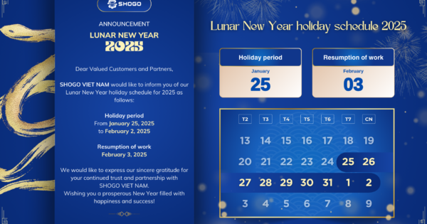 Lunar New Year holiday schedule 2025