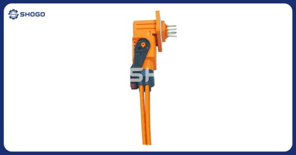 High Voltage Cable with 90° Connector for Electric Vehicles